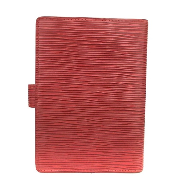 Authentic Louis Vuitton Red Leather Epi Agenda PM - Picture 4 of 8